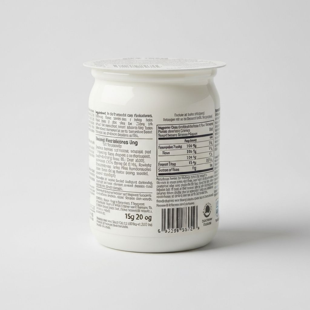 Joghurt termék etiquettázása